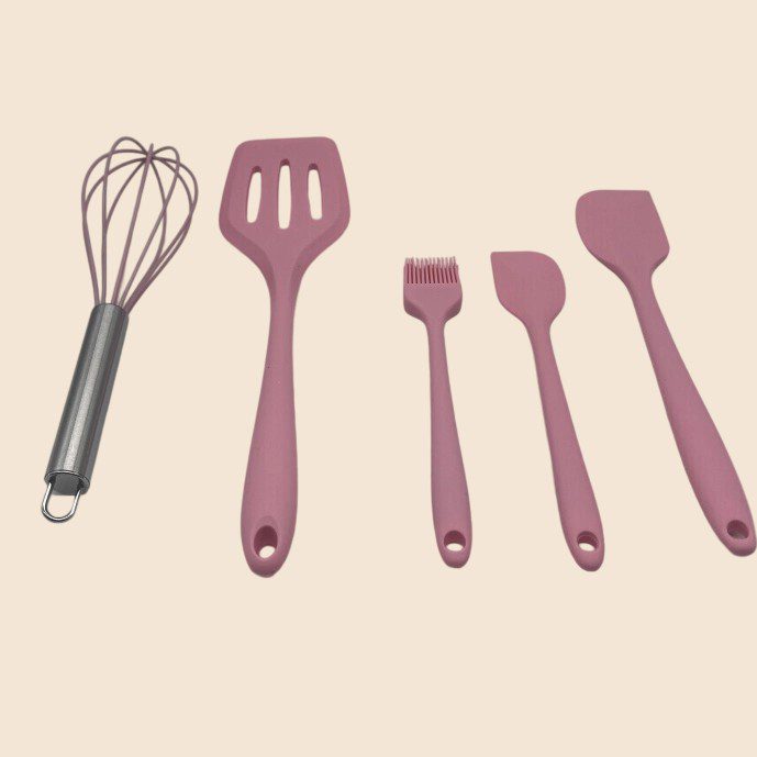 pink silicone kitchenware 5 piece set of kitchen cooking utensils sets pink silicone kitchenware 5 piece set of kitchen cooking utensils sets