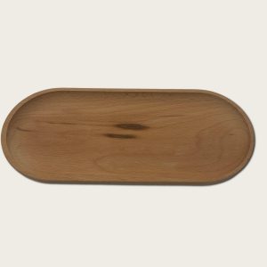 Home large oval wooden tray
